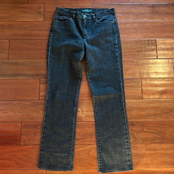 Black-washed Lauren Ralph Lauren Classic Straigh Jeans Size 4 - Picture 1 of 8